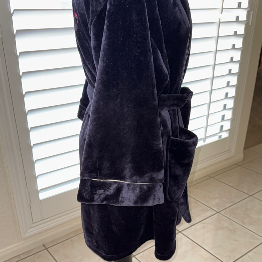 Kate Spade Navy Embroidered Robe - Picture 6 of 14